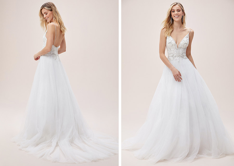 Asimetrik Drapeli Helenistik Gelinlik Modeli