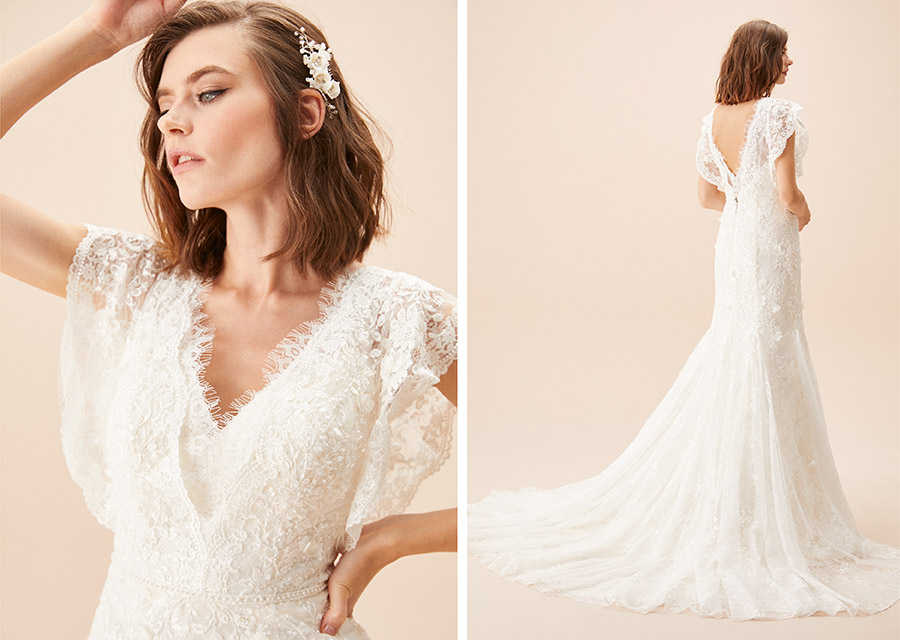 Fransız Dantelli Bohem Gelinlikler