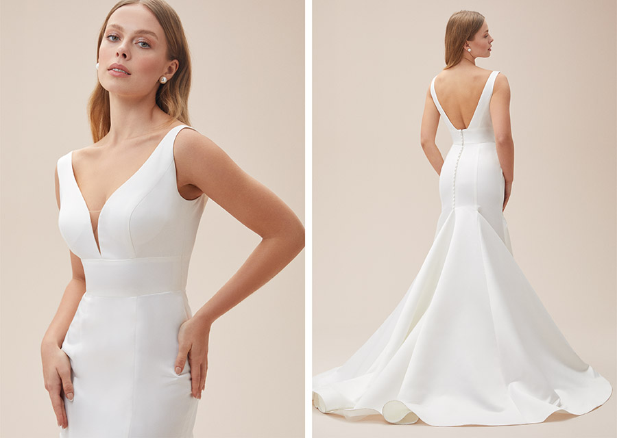 Krem Rengi Nikah Elbiseleri