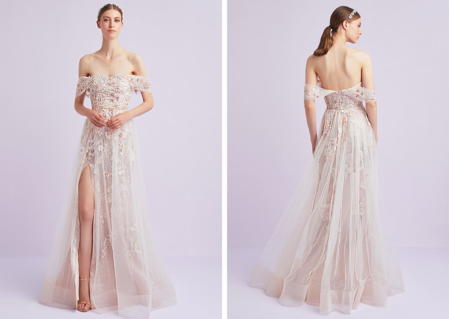 Renkli İşlemeli Elbiseler